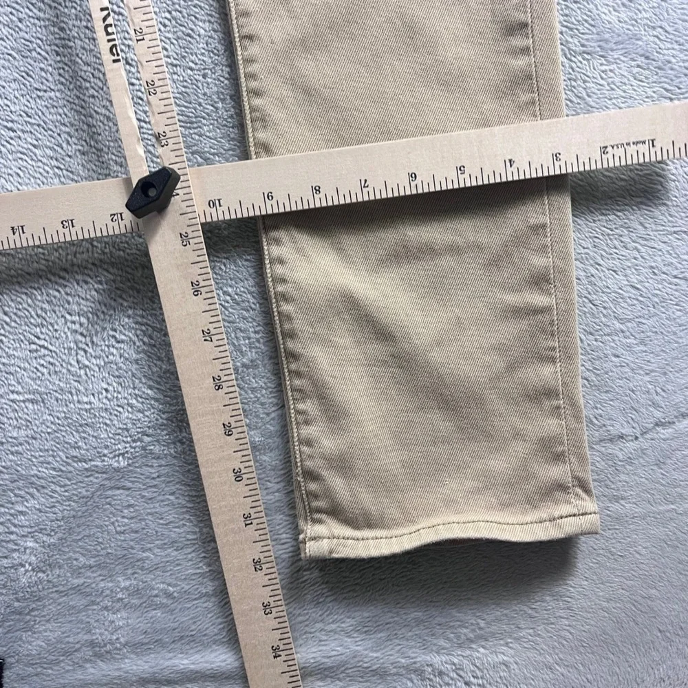 Banana Republic Traveler Pants Mens 28x32 Slim Fit Khaki Tan Stretch‎ Chino